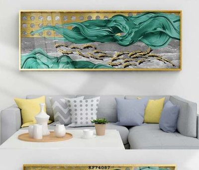 Hình ảnh file gốc in lụa File tranh hiện đại pha lê gương KF74087