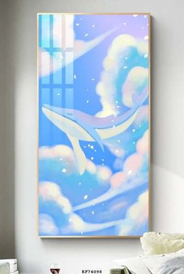 File gốc File tranh hiện đại pha lê gương KF74098 (in lụa) họa tiết 3D