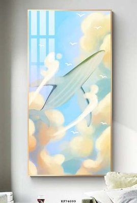 File in lụa File tranh hiện đại pha lê gương KF74099 (hoa văn) File tranh hiện đại pha lê gương KF74099