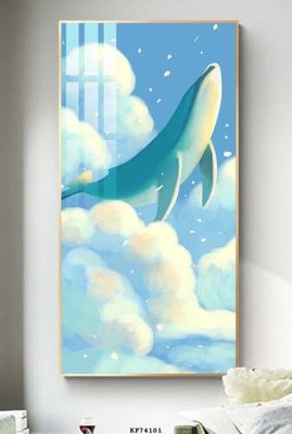 Ảnh gốc File tranh hiện đại pha lê gương KF74101 (độ nét cao) in tráng gương