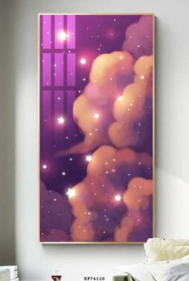 Download file gốc File tranh hiện đại pha lê gương KF74110 (in mica) 3D