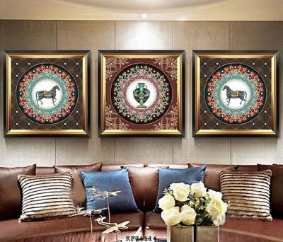 Tải file File tranh hiện đại pha lê gương KF74114 (PSD) cho in ấn quảng cáo