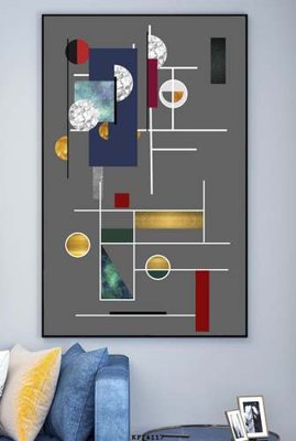 Tải file File tranh hiện đại pha lê gương KF74117 (gốc) chủ đề phong thủy