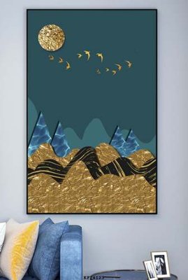 File PSD File tranh hiện đại pha lê gương KF74123 (gốc) cho designer