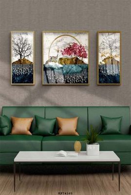 File tranh File tranh hiện đại pha lê gương KF74165 (bản gốc) treo tường