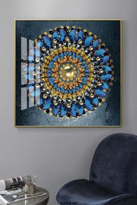 File in trần File tranh hiện đại pha lê gương KF74248 (bản gốc) đại dương