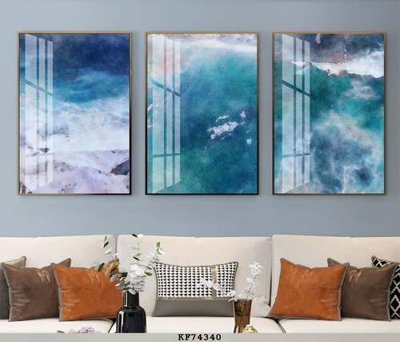 File tranh File tranh hiện đại pha lê gương KF74340 (gốc) chủ đề trừu tượng