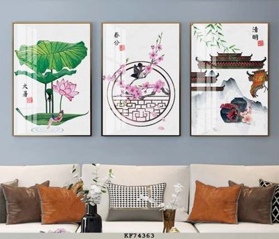 Ảnh gốc File tranh hiện đại pha lê gương KF74363 (độ nét cao) in mica