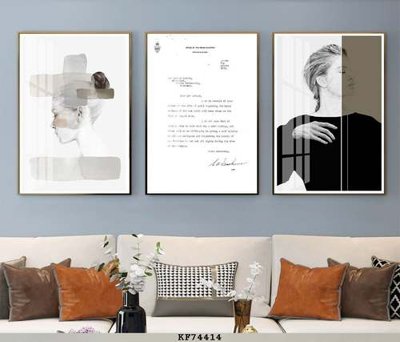 File in ấn File tranh hiện đại pha lê gương KF74414 (bản gốc) chất lượng cao