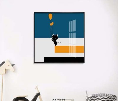 File gốc File tranh hiện đại pha lê gương KF74591 (in lụa) tranh thuận buồm