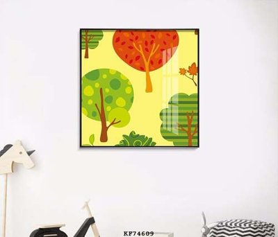 File gốc in mica File tranh hiện đại pha lê gương KF74609 chất lượng