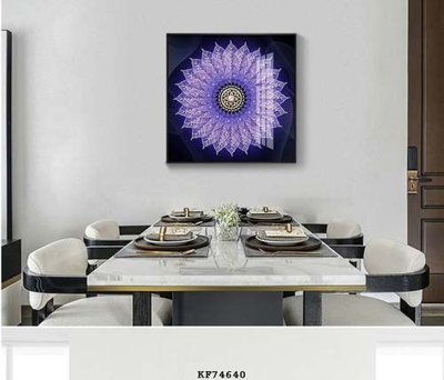 File gốc File tranh hiện đại pha lê gương KF74640 (in lụa) họa tiết 3D