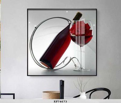 File ảnh File tranh hiện đại pha lê gương KF74673 (gốc) cho trang trí nhà hàng