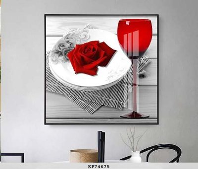 File gốc File tranh hiện đại pha lê gương KF74675 (trang trí) phòng trẻ em