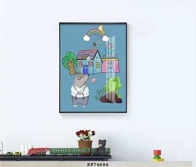 Tải file File tranh hiện đại pha lê gương KF74686 (PSD) cho in tranh kính