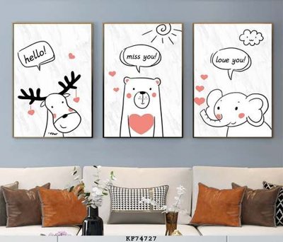 File in trần File tranh hiện đại pha lê gương KF74727 (file gốc) xuyên sáng