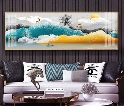 File gốc File tranh hiện đại pha lê gương KF74785 (ảnh chi tiết) để in ấn