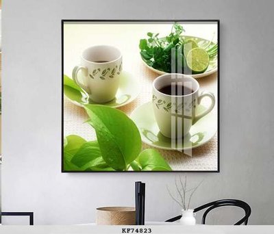 File gốc File tranh hiện đại pha lê gương KF74823 (in mica) làm bảng hiệu