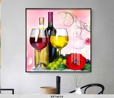 Tải file File tranh hiện đại pha lê gương KF74824 (PSD) cho in ấn quảng cáo