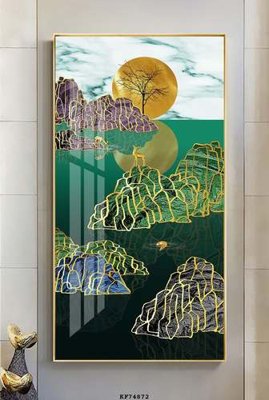 Hình ảnh gốc File tranh hiện đại pha lê gương KF74872 (để in khổ lớn)