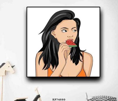 File in trần File tranh hiện đại pha lê gương KF74880 (bản gốc) phong cảnh