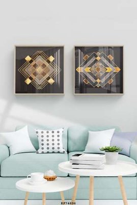 File in trần File tranh hiện đại pha lê gương KF74896 (bản gốc) phong cảnh