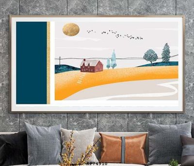 File in trần File tranh hiện đại pha lê gương KF74910 (bản gốc) trời sao