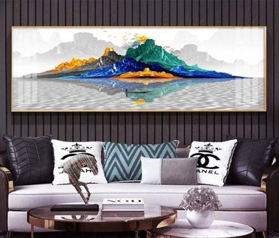 File gốc File tranh hiện đại pha lê gương KF74917 (PNG) trong suốt (transparent)