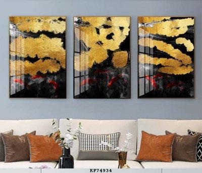 File gốc File tranh hiện đại pha lê gương KF74934 (in mica) cắt laser