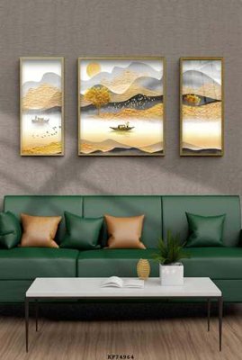 File gốc File tranh hiện đại pha lê gương KF74964 cho in ấn và thiết kế