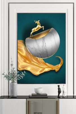 Tải file gốc File tranh hiện đại pha lê gương KF74990 (in khổ lớn) không mờ