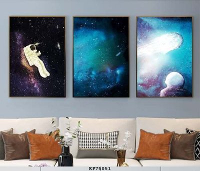 File tranh PSD File tranh hiện đại pha lê gương KF75051 chất lượng cao