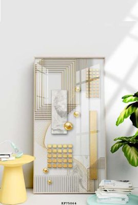 File tranh gốc File tranh hiện đại pha lê gương KF75064 (bản quyền) độc đáo