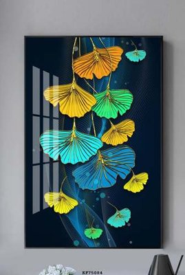 Tải file File tranh hiện đại pha lê gương KF75084 (PSD) cho in tranh 3D