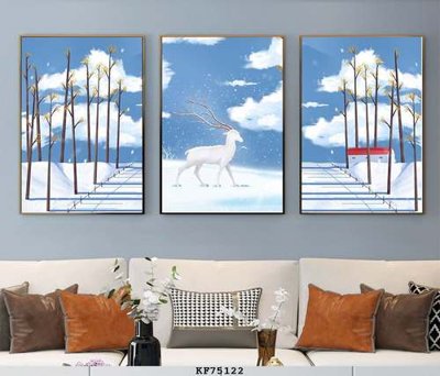 File ảnh File tranh hiện đại pha lê gương KF75122 (gốc) in Hiflex