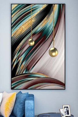 File tranh gốc File tranh hiện đại pha lê gương KF75129 (bản đẹp) độc quyền