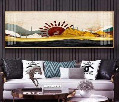 Download file File tranh hiện đại pha lê gương KF75163 (gốc) in mica đèn LED