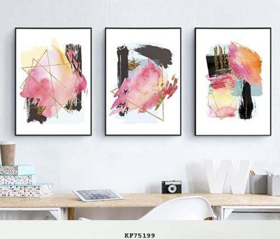 File PSD File tranh hiện đại pha lê gương KF75199 (bản gốc) cho nhà in