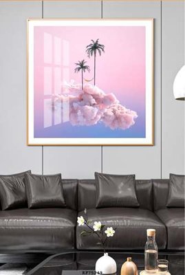 Ảnh gốc File tranh hiện đại pha lê gương KF75249 (độ nét cao) in tráng gương