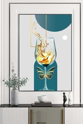 File gốc File tranh hiện đại pha lê gương KF75265 (in tráng gương) nghệ thuật