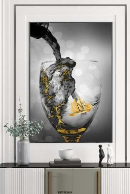 File tranh ảnh gốc File tranh hiện đại pha lê gương KF75269 dùng cho in khổ lớn