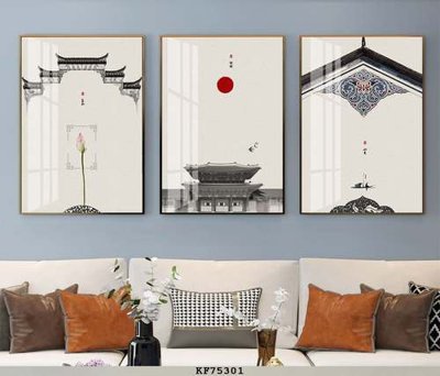 File tranh quảng cáo File tranh hiện đại pha lê gương KF75301 (file gốc) chuyên nghiệp