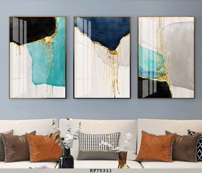 File tranh gốc File tranh hiện đại pha lê gương KF75311 chủ đề hiện đại