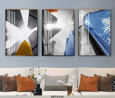 File tranh File tranh hiện đại pha lê gương KF75316 (bản gốc) treo tường