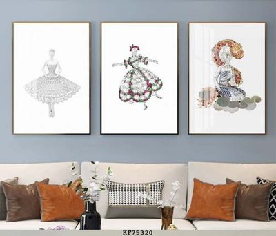 File ảnh File tranh hiện đại pha lê gương KF75320 (gốc) in poster
