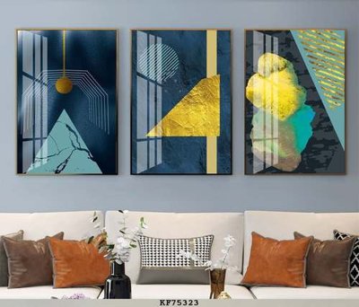 File gốc in ấn File tranh hiện đại pha lê gương KF75323 độ phân giải cao