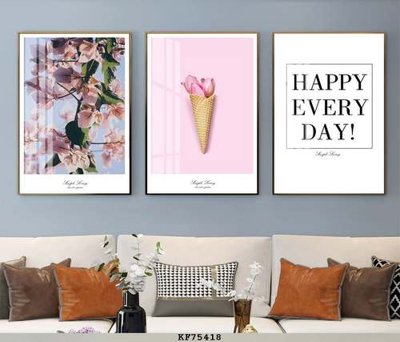 File PSD File tranh hiện đại pha lê gương KF75418 (chất lượng in ấn)