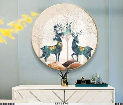 File tranh File tranh hiện đại pha lê gương KF75470 (bản gốc) treo quán cafe