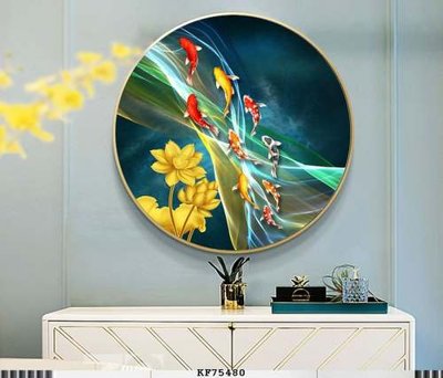 File tranh gốc File tranh hiện đại pha lê gương KF75480 (bản đẹp) độc quyền