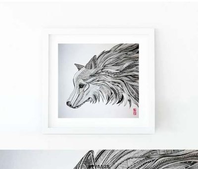 File in trần File tranh hiện đại pha lê gương KF75525 (bản gốc) mây trời